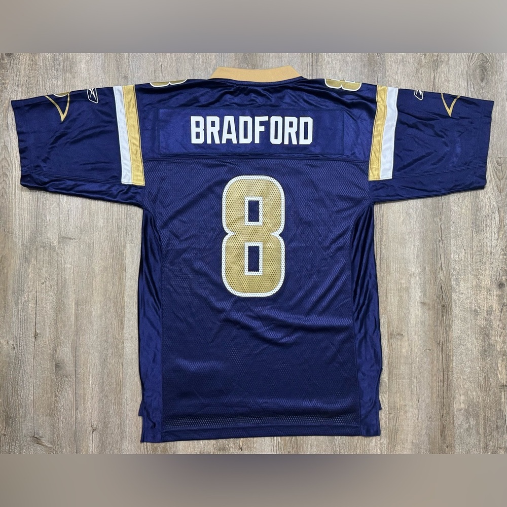 Authentic Reebok NFL St. Louis Rams #8 Sam Bradford Jersey, Medium - Picture 3 of 9